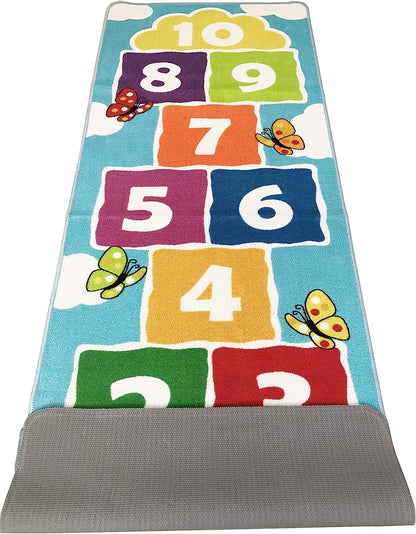 Game Runner Rug for Kids Bedroom Playroom, Children Carpet