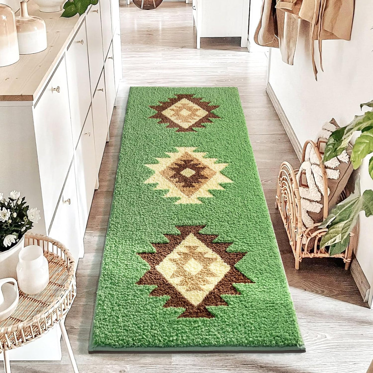 Feblilac Boho Black Tufted Bath Mat - view 21