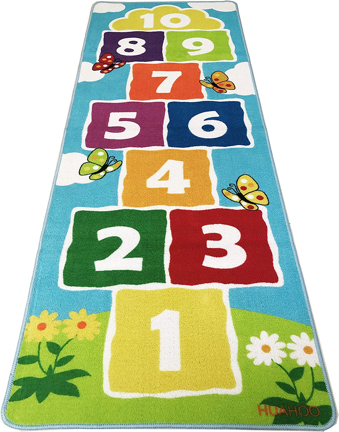 Game Runner Rug for Kids Bedroom Playroom, Children Carpet