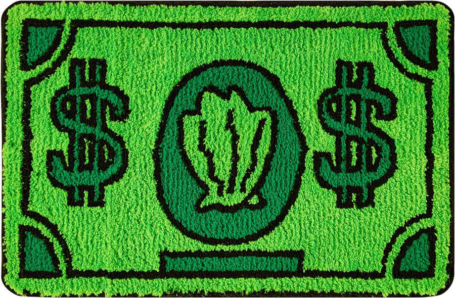 Cartoon Dollar Rug, Fun and Unique Mat for Bathroom, Throw Rug for Kids - view 4