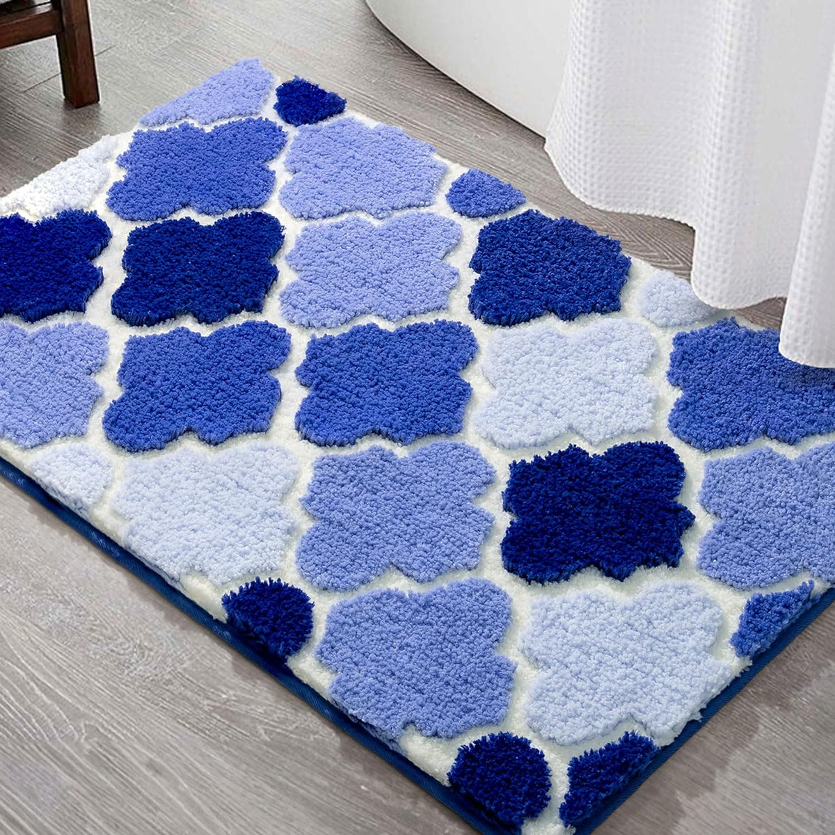 Feblilac Geometric Pattern Tufted Bath Mat - view 16