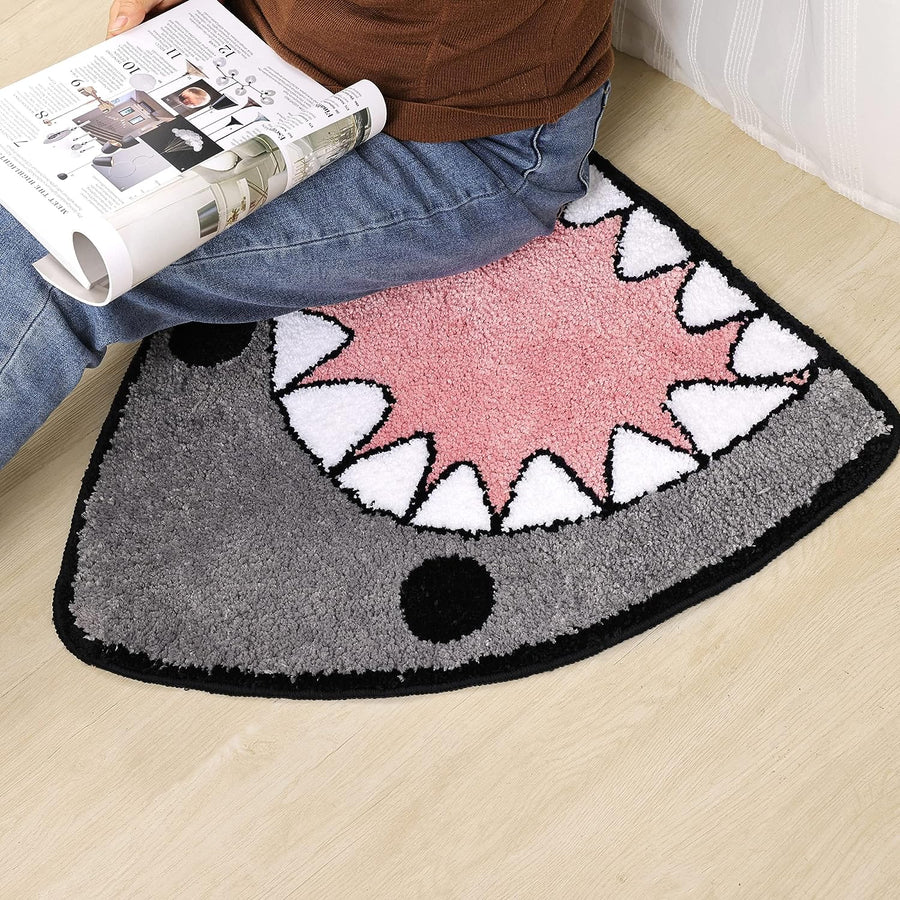 Feblilac Cute Shark Tufted Bath Mat - view 3