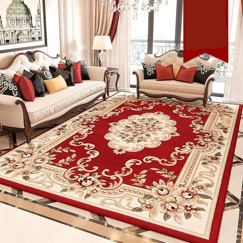 European Flowers Style Area Rug, Vintage Carpet for Living Room Bedroom - view 2