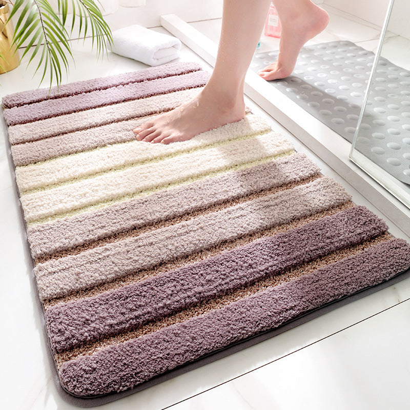 Feblilac Gradient Stripes Tufted Bath Mat - view 4