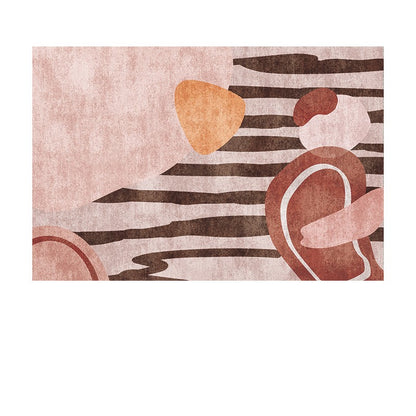 Feblilac Abstract Morandi Mushrooms Living Room Carpet