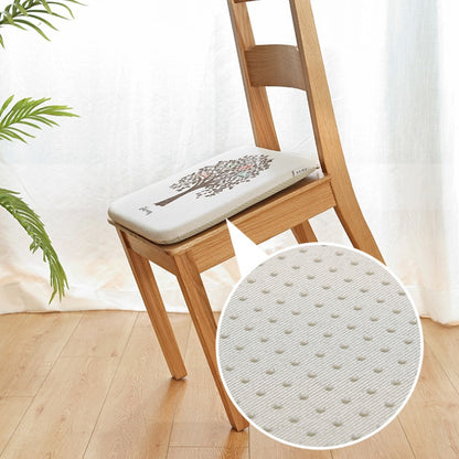 Feblilac Plants and Animal Memory Foam Cushion Seat Pads