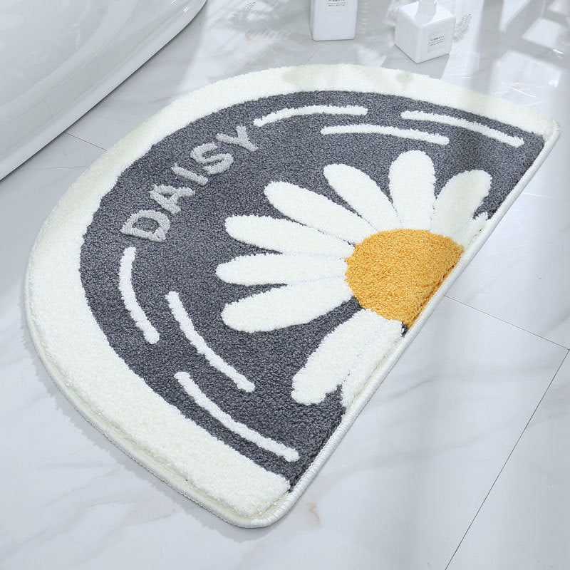 Feblilac Semicircle Daisy Tufted Bath Mat - view 11