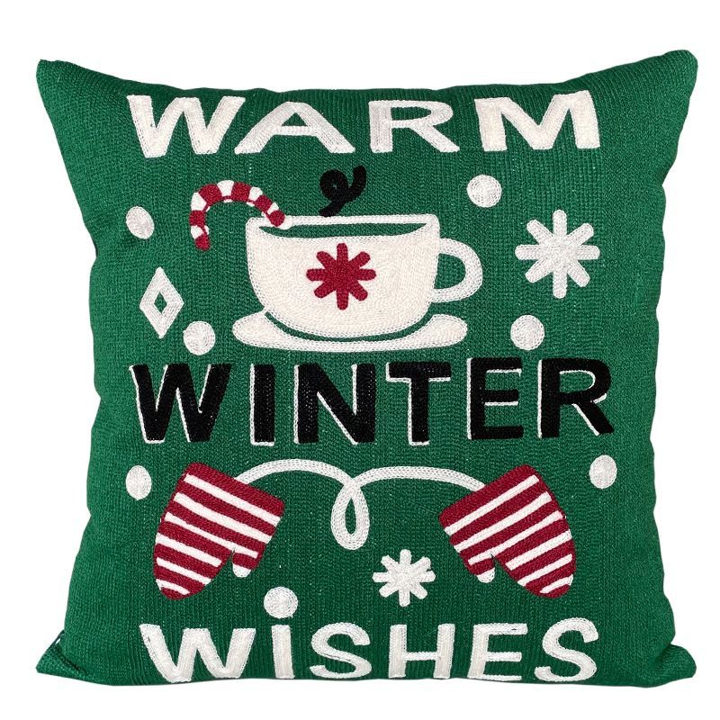 Christmas Snowman Pillow Cushion, Red Holiday Gift Home Decor - view 18