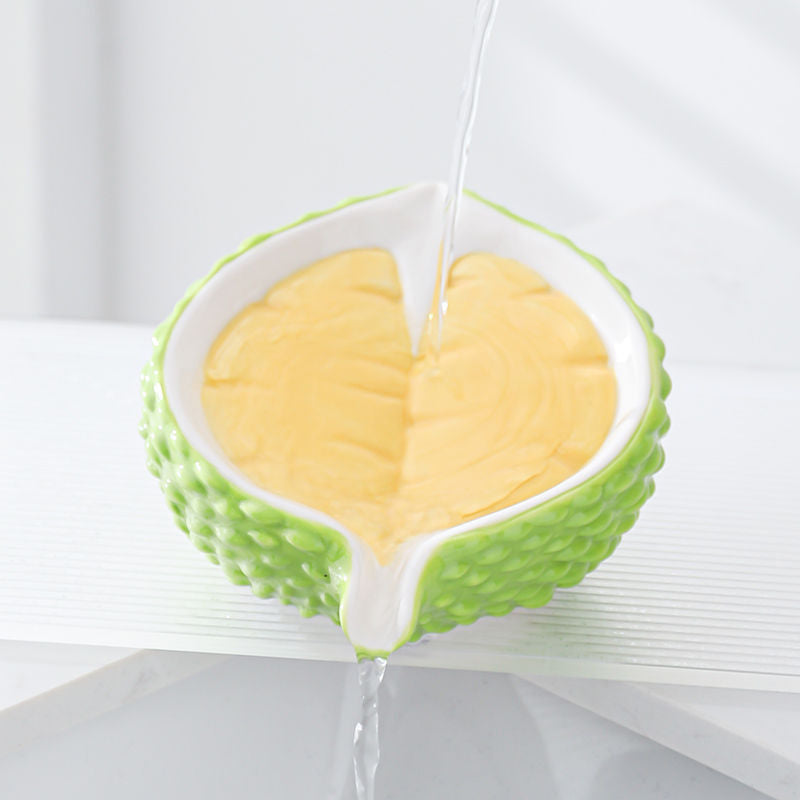 Feblilac Durian Soap Box for Bathroom