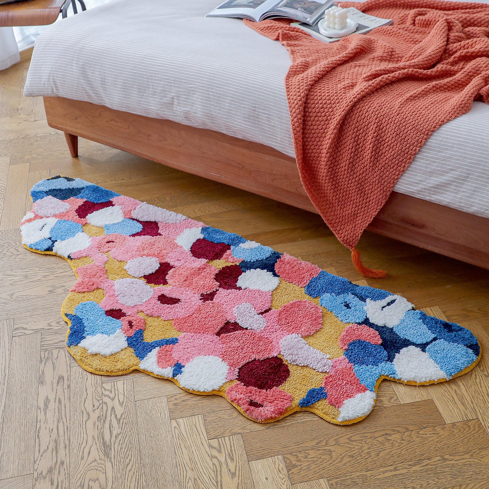 Charming Cherry Tufted Door Mat - Soft and Fluffy Absorbent Rug for Ba –  DormVibes