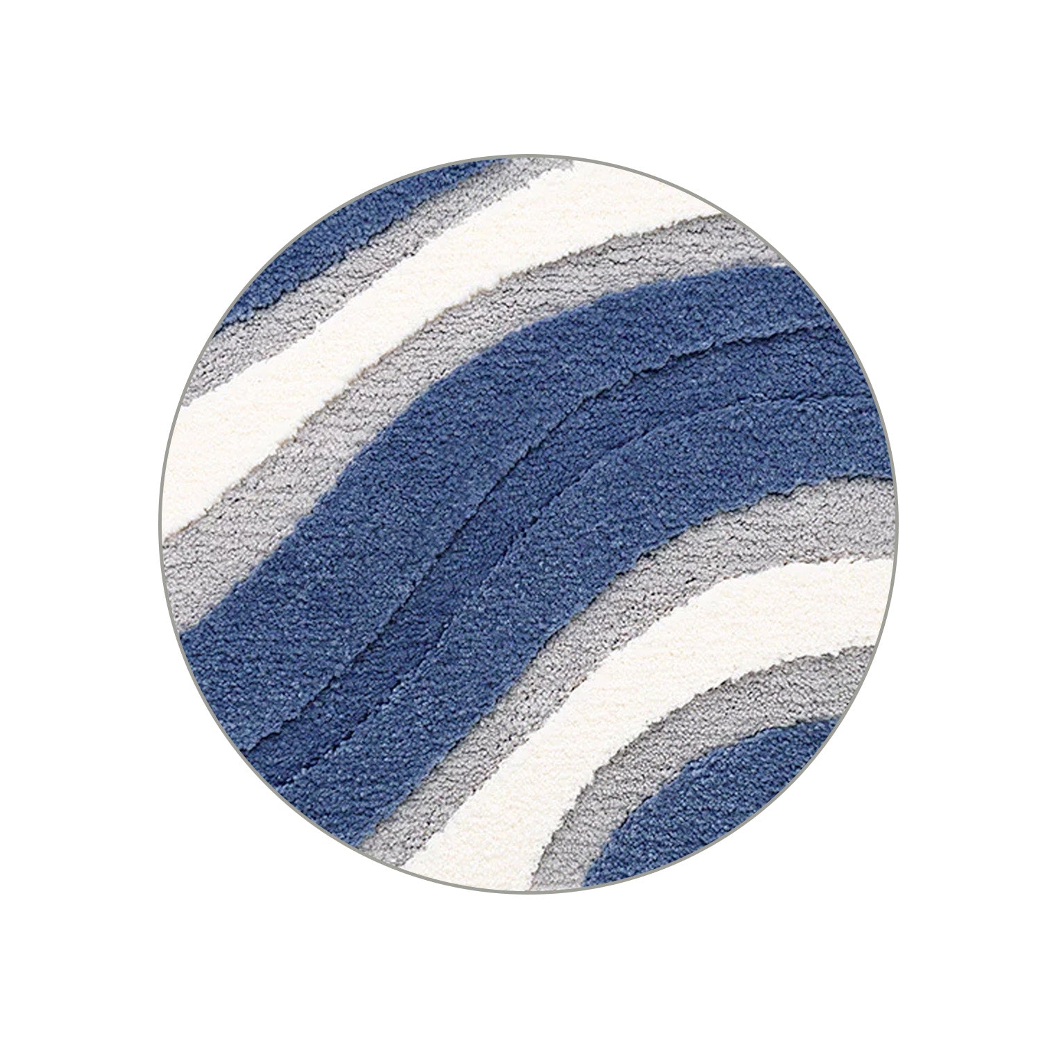 Feblilac Japanese Style Blue Wave Cutting Entrance Door Mat – Feblilac® Mat