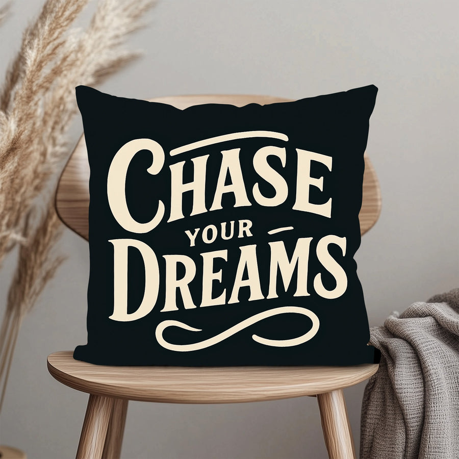 Feblilac Chase Your Dream Tufted Throw Pillow