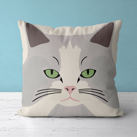 Feblilac Custom Cat Mat Cushion Covers Throw Pillow Covers