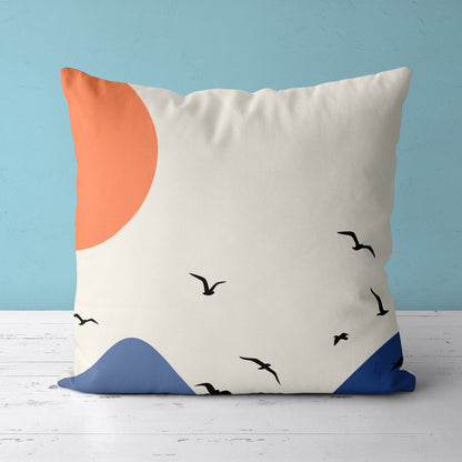 Feblilac Mountain Swallow Cushion Covers Throw Pillow Cover