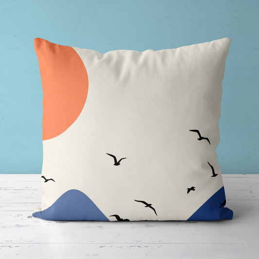 Feblilac Mountain Swallow Cushion Covers Throw Pillow Cover