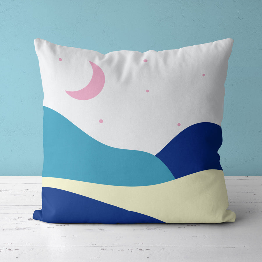 Feblilac Blue Pink Night Starry Sky Cushion Covers Throw Pillow Cover