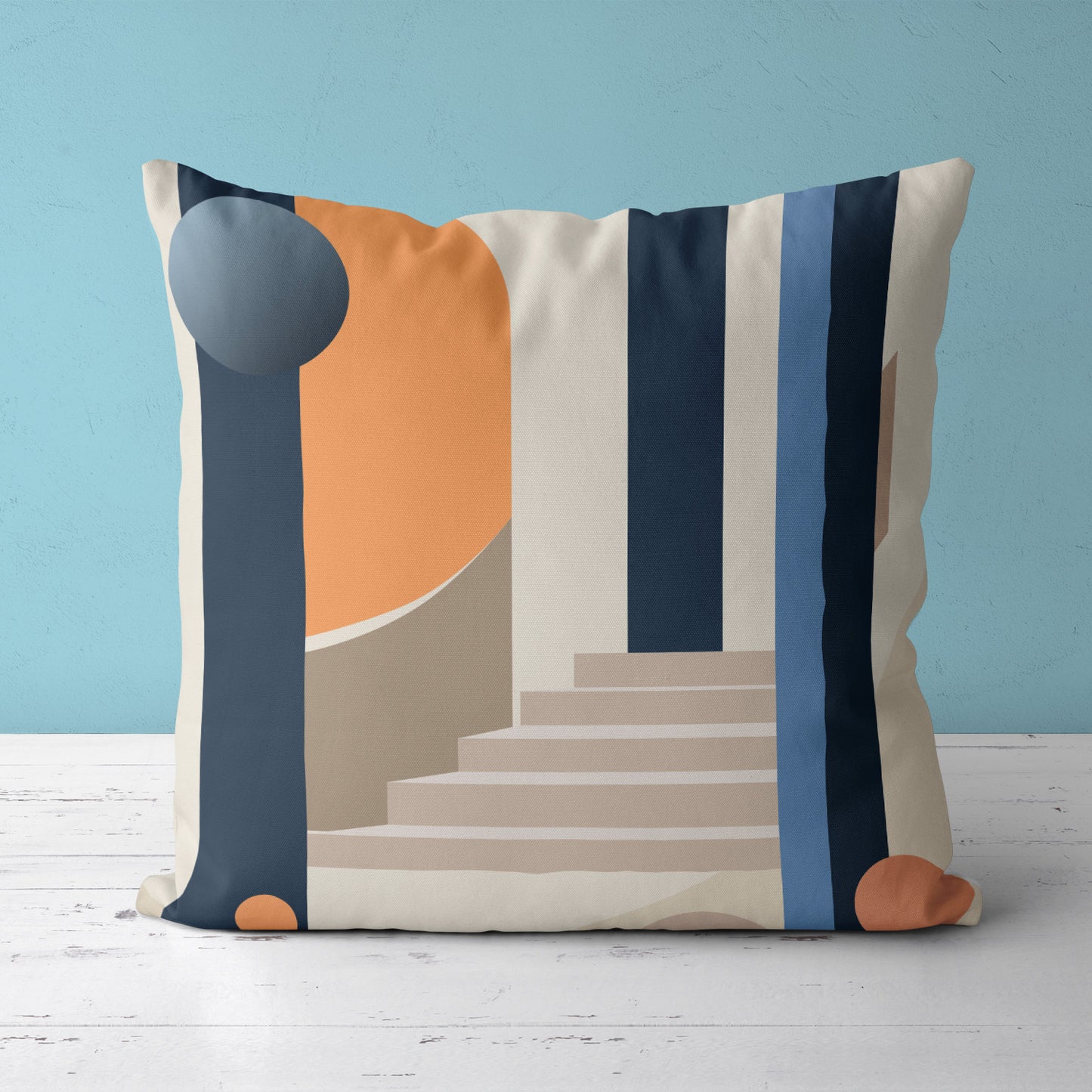 Feblilac Modern Simple Staircase Cushion Covers Throw Pillow Covers