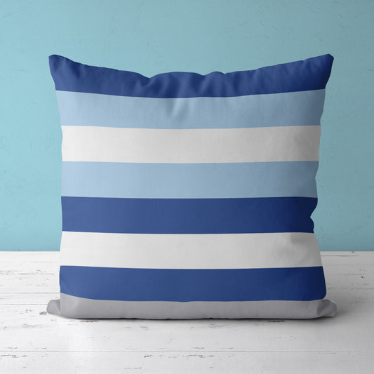 Feblilac Blue and White Stripes Cushion Covers Throw Pillow Covers