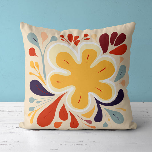 Feblilac Blooming Flower Cushion Covers Throw Pillow Cover