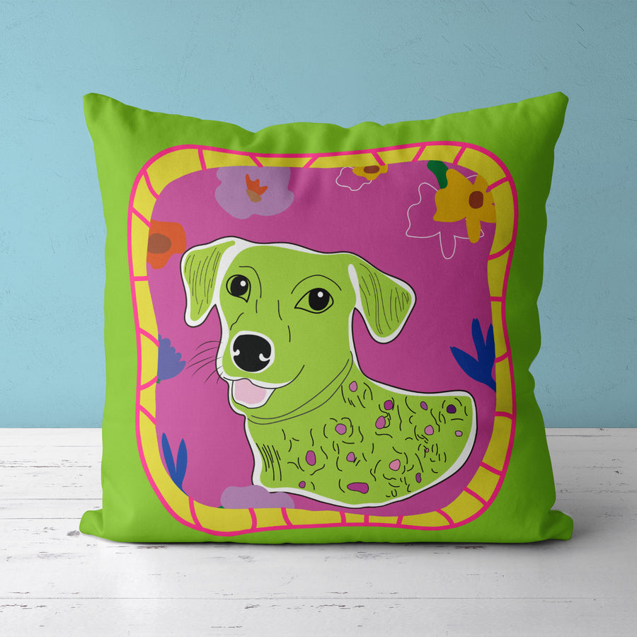 Feblilac Colorful Dog Cushion Covers Throw Pillow Cover