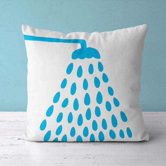 Feblilac Colorful Rain Shower Head Cushion Covers Throw Pillow Cover