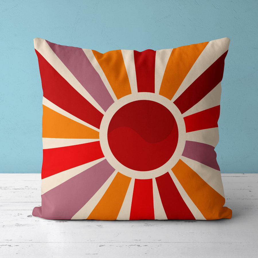 Feblilac Sun Rays Shining Cushion Covers Throw Pillow Cover