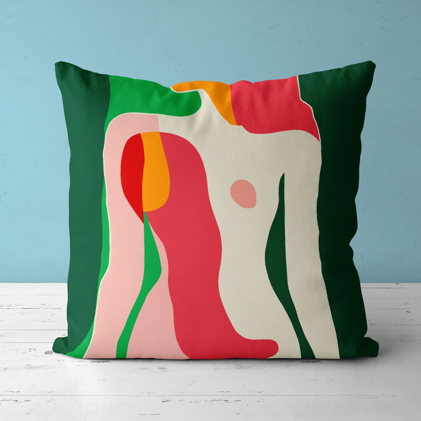 Feblilac Modern Abstract Woman Cushion Covers Throw Pillow Covers