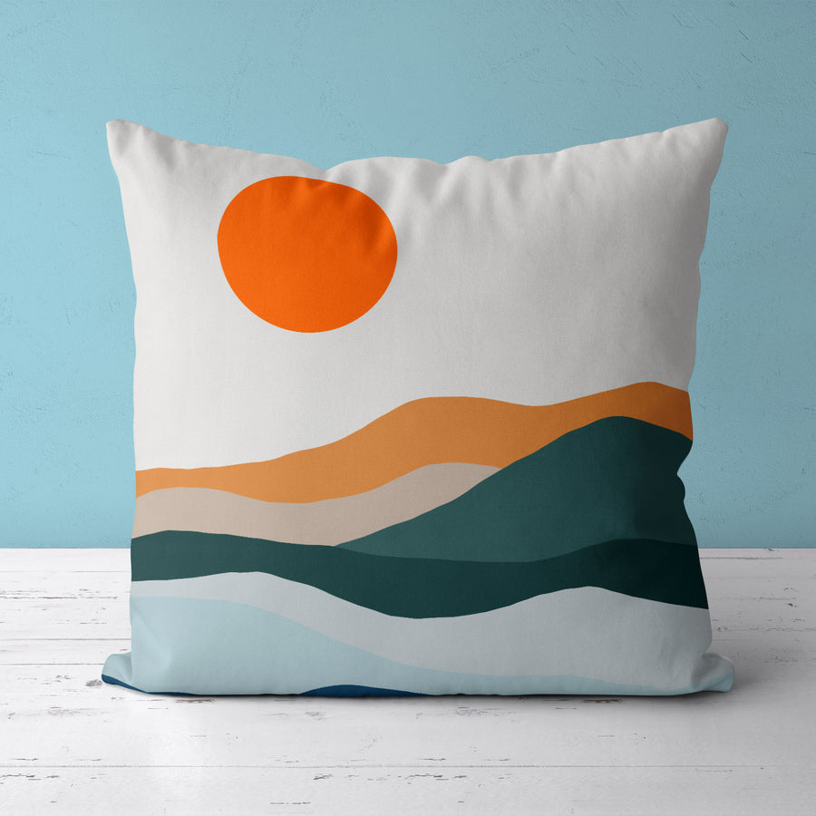 Feblilac Blue Mountains Cushion Covers Throw Pillow Cover