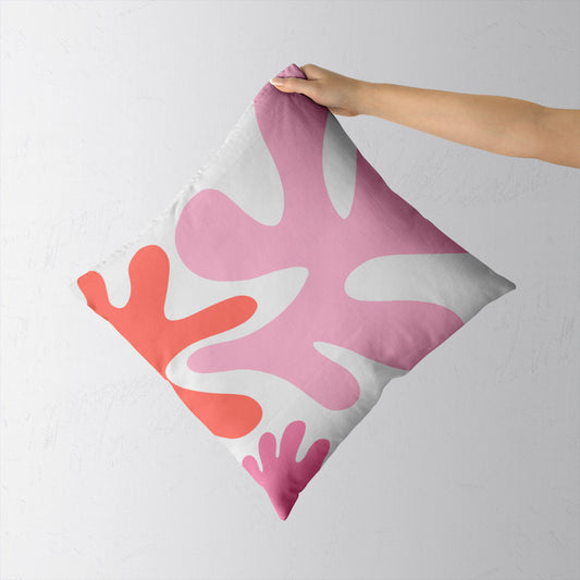 Feblilac Abstract Coral Cushion Covers Throw Pillow Cover