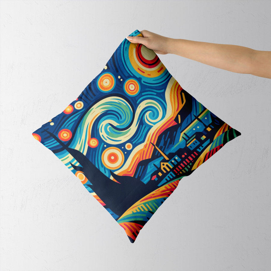 Feblilac Starry Sky Illustration Version Cushion Covers Throw Pillow Covers - view 2