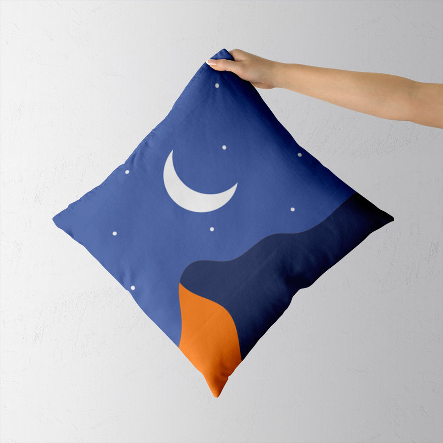 Feblilac Stars Moon and Mountains Cushion Covers Throw Pillow Cover - view 2