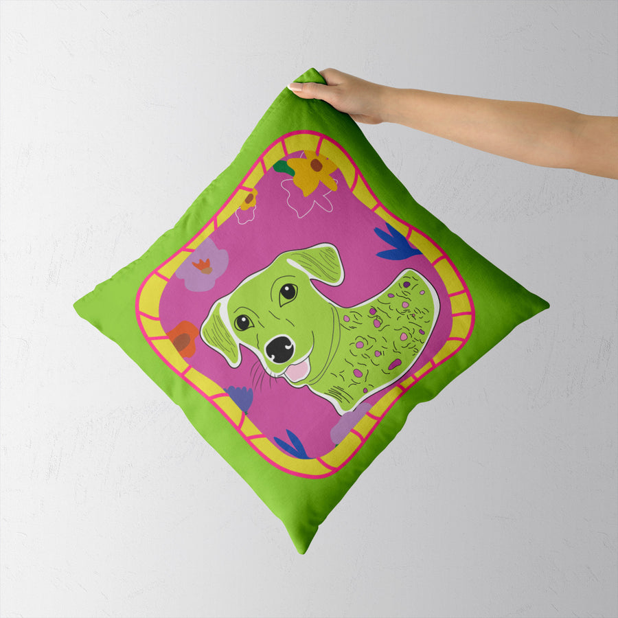 Feblilac Colorful Dog Cushion Covers Throw Pillow Cover - view 2
