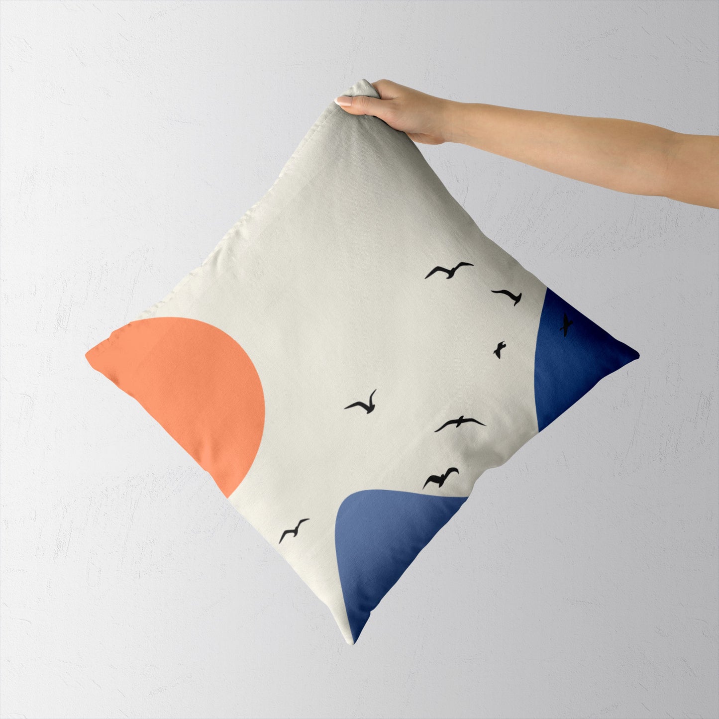 Feblilac Mountain Swallow Cushion Covers Throw Pillow Cover