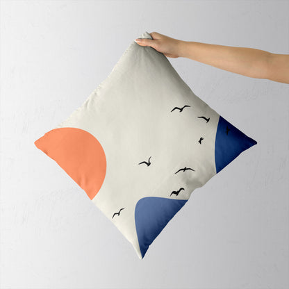 Feblilac Mountain Swallow Cushion Covers Throw Pillow Cover