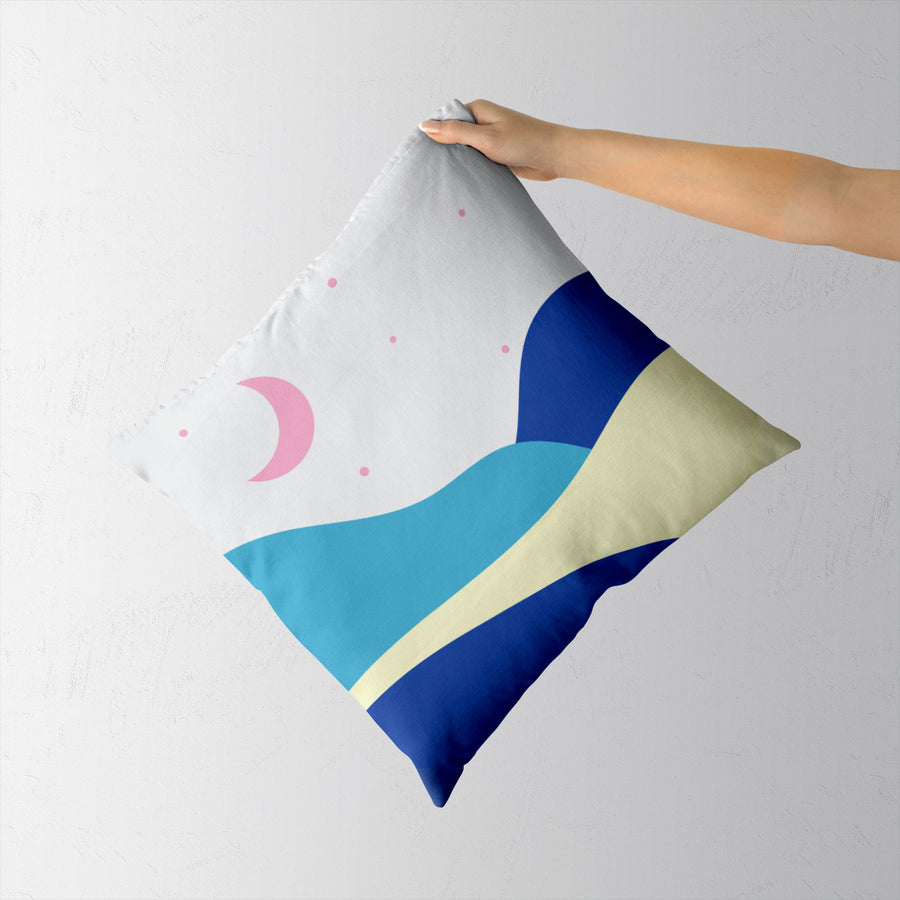 Feblilac Blue Pink Night Starry Sky Cushion Covers Throw Pillow Cover - view 2