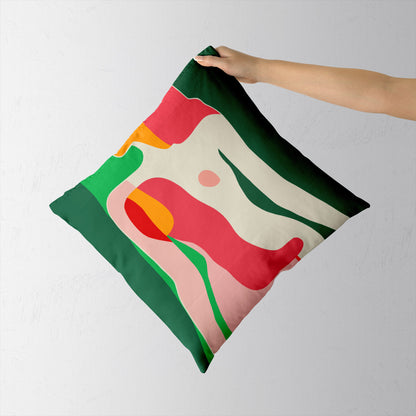 Feblilac Modern Abstract Woman Cushion Covers Throw Pillow Covers