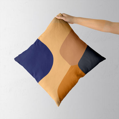 Feblilac Four Color Blocks Modern Abstract Cushion Covers Throw Pillow Covers