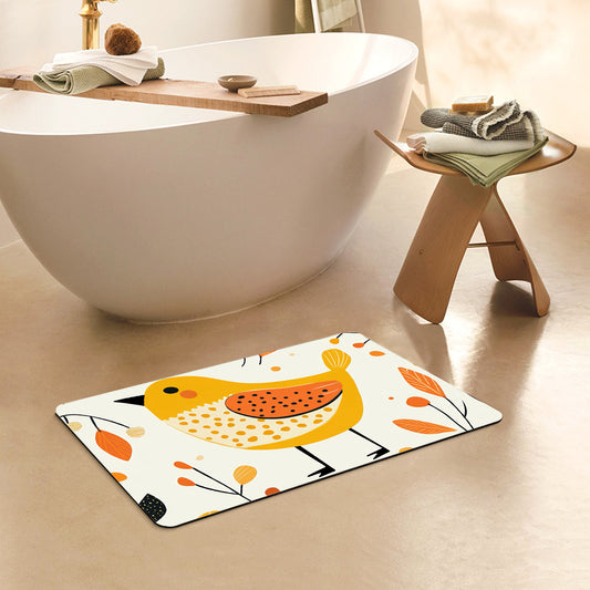 Feblilac Rectangle Little Sparrow Diatomaceous Earth Mat