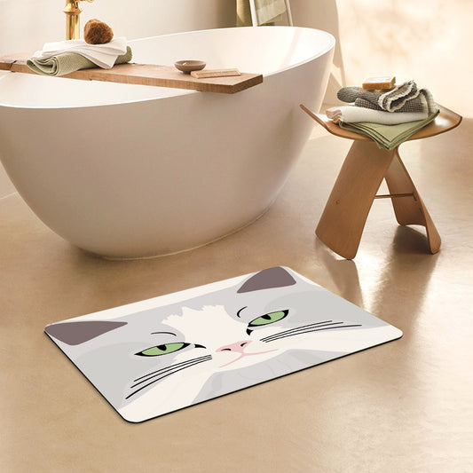 Feblilac Rectangle Custom Cat Mat Diatomaceous Earth Mat
