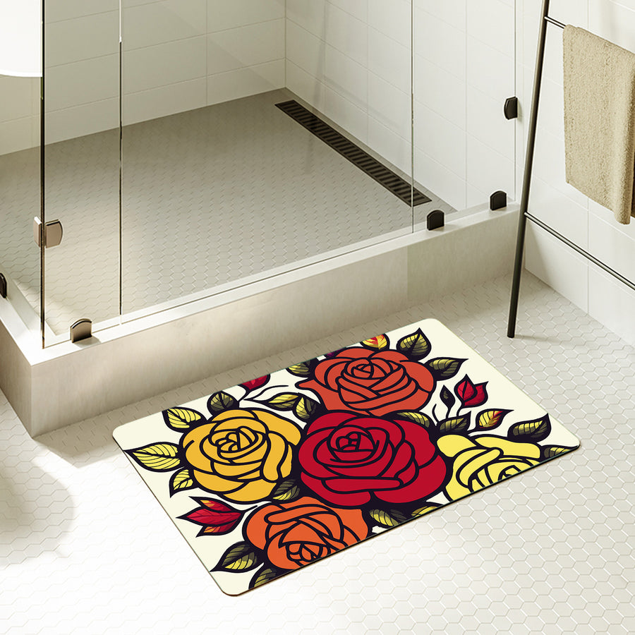 Feblilac Rectangle Rose Bush Diatomaceous Earth Mat - view 2