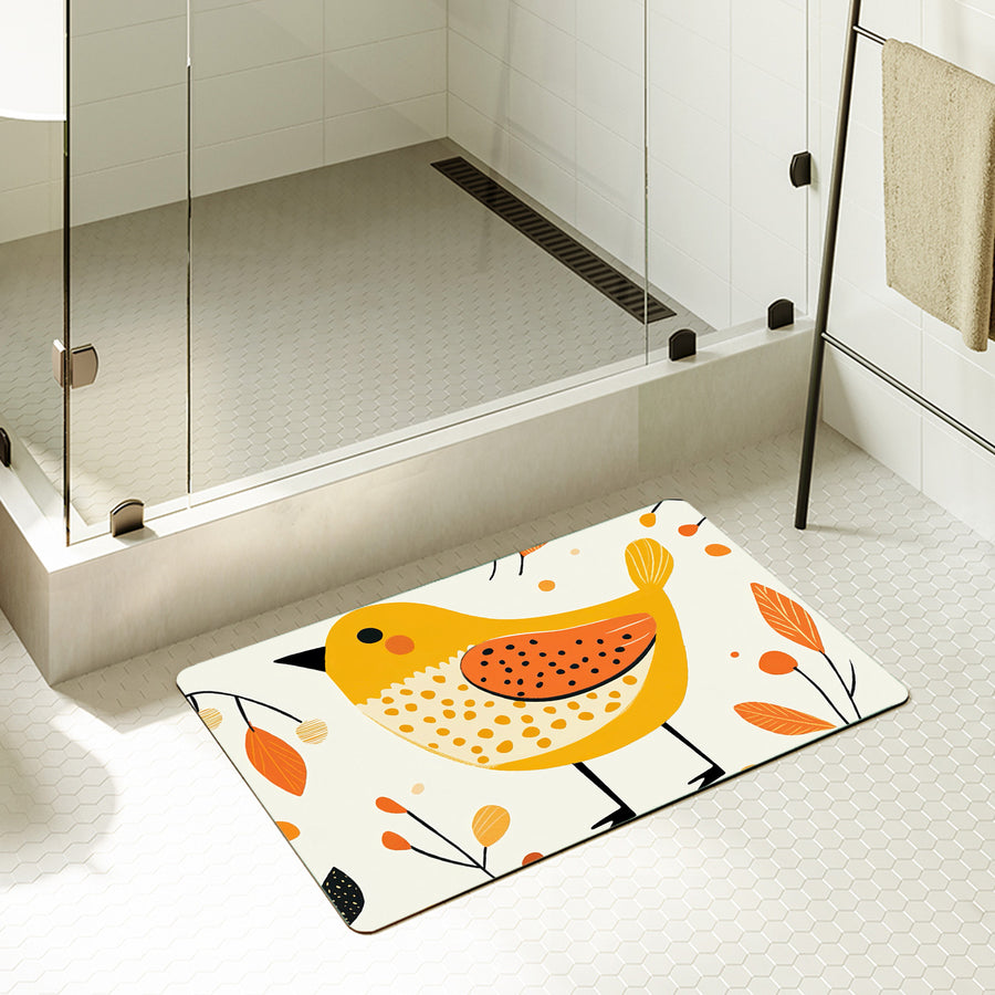 Feblilac Rectangle Little Sparrow Diatomaceous Earth Mat - view 2