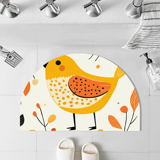 Feblilac Semicircle Little Sparrow Diatomaceous Earth Mat