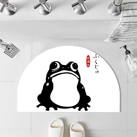 Feblilac Semicircle Toad Diatomaceous Earth Mat