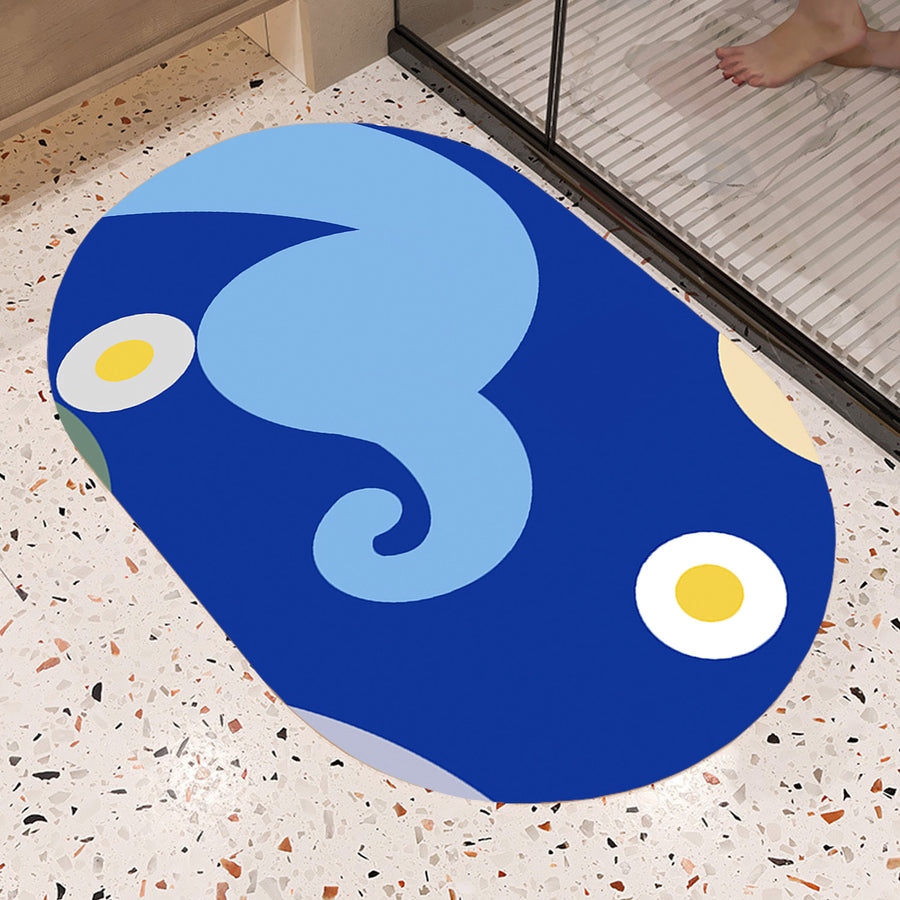 Feblilac Oval Simple Strokes of Starry Sky Diatomaceous Earth