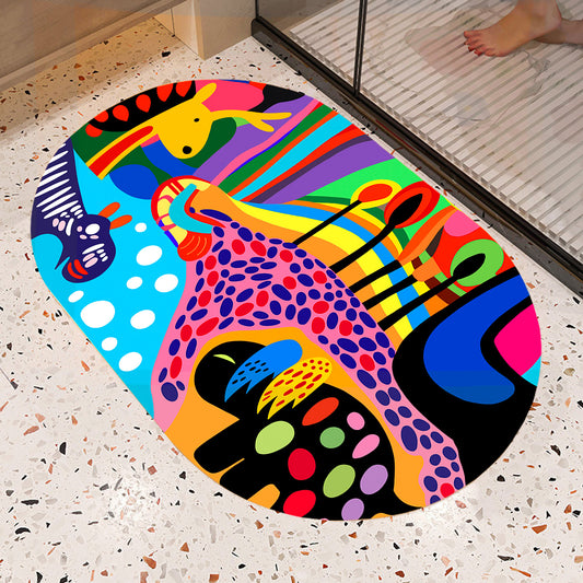 Feblilac Oval Children's Drawings Diatomaceous Earth