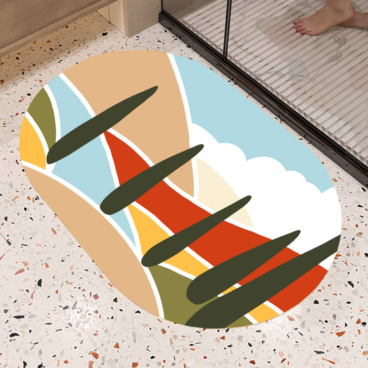 Feblilac Oval Red and Blue Mountains Diatomaceous Earth