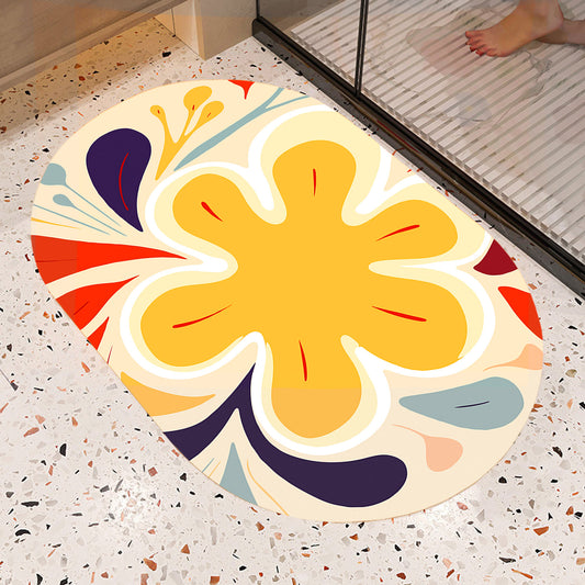 Feblilac Oval Blooming Flower Diatomaceous Earth