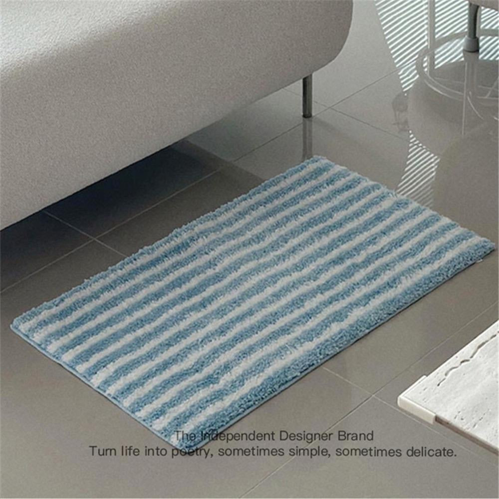 Black and White Stripes Bath Mat - view 7