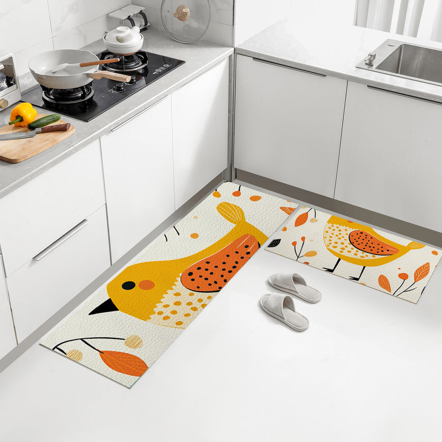 Feblilac Little Sparrow PVC Leather Kitchen Mat