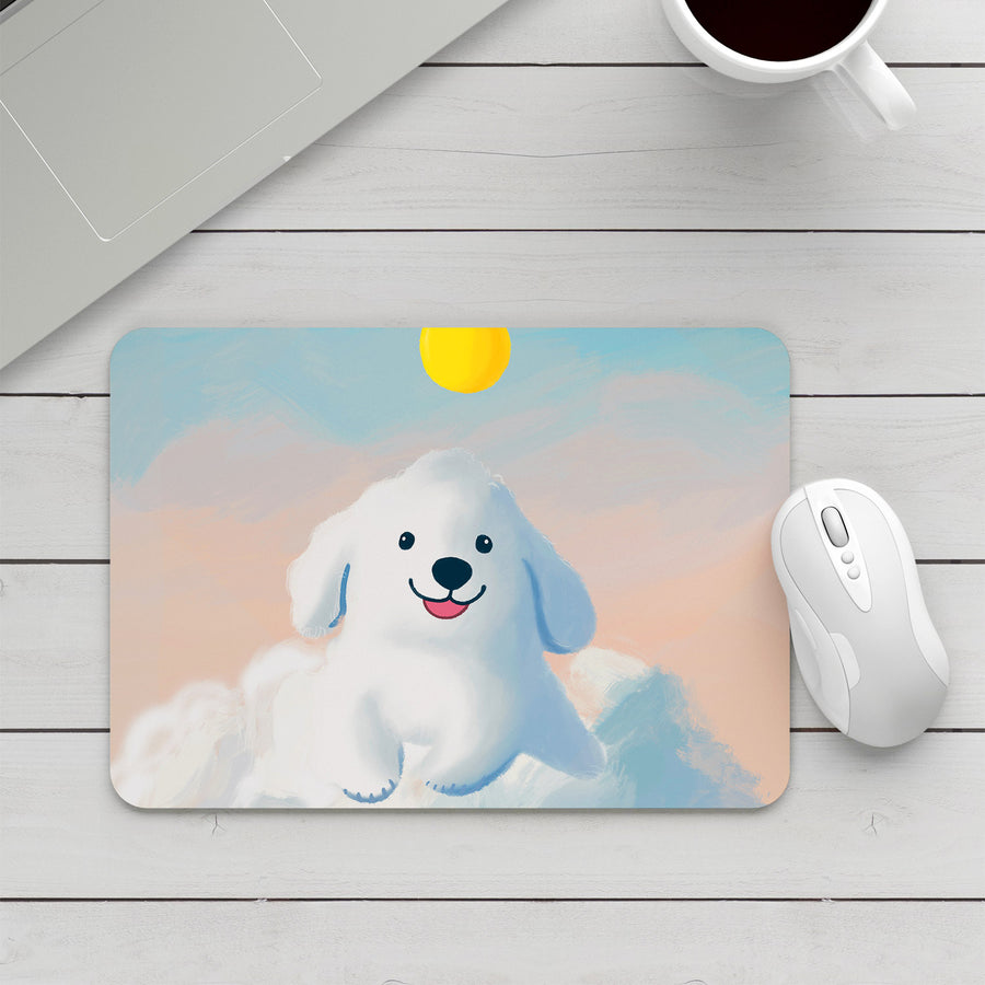 Feblilac Cloud Dog Mouse Pad